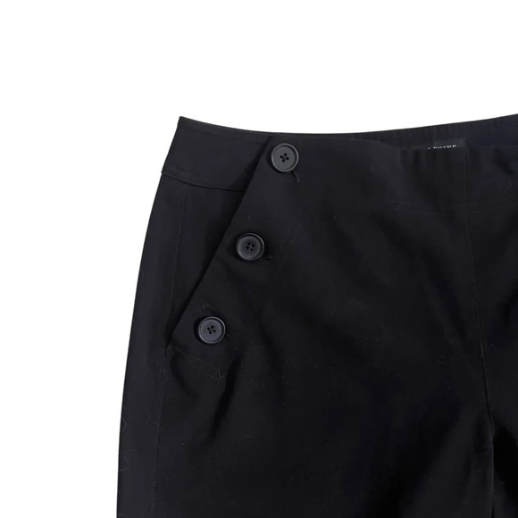 Larry Levine Stretch Wide Leg Black Button-Pocket Dress pants - Picture 3 of 11